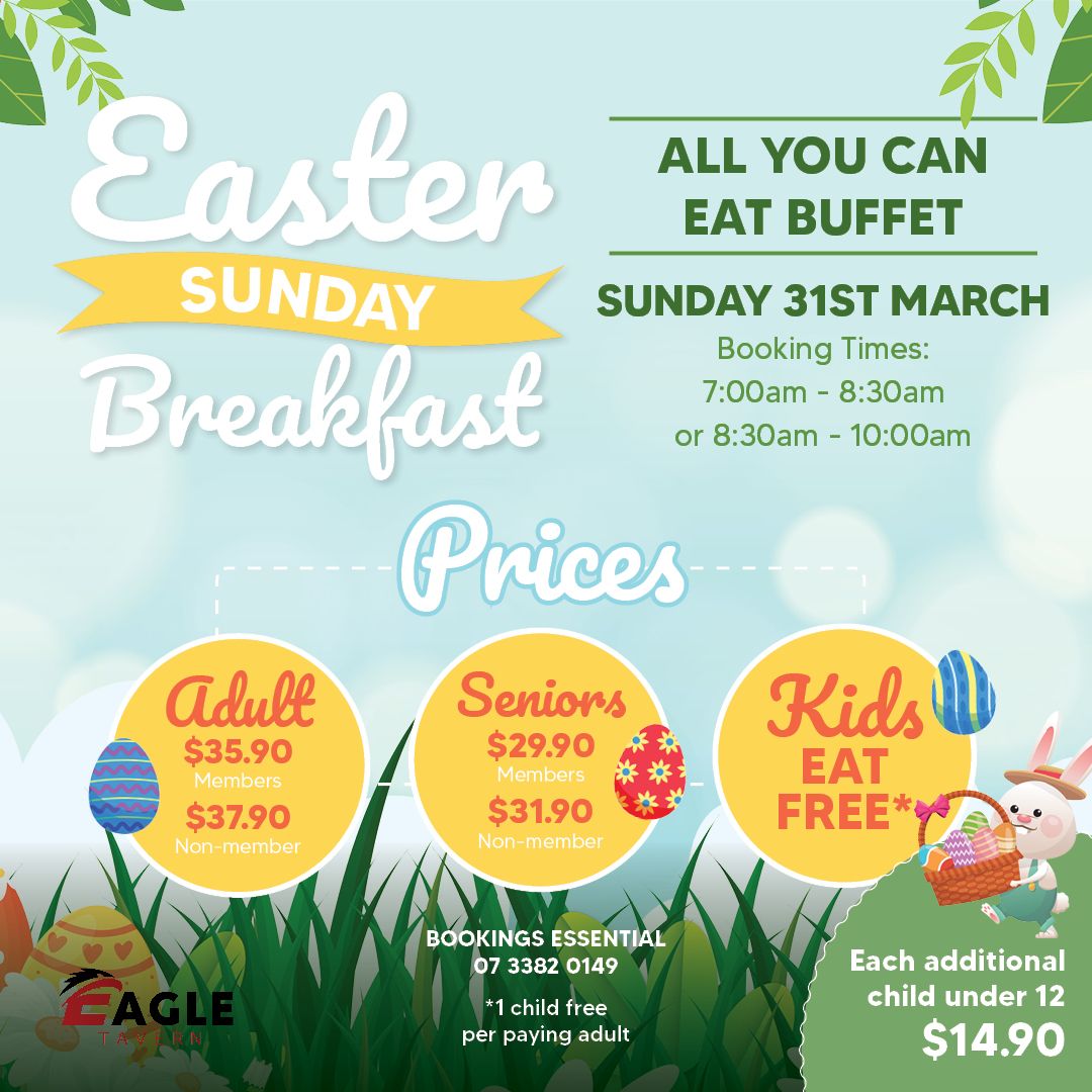 Featured image for “Indulge in our Easter Sunday ALL YOU CAN EAT Breakfast Buffet + Kids Eat Free!”