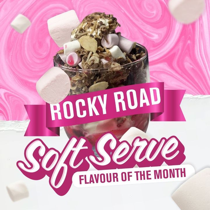 Featured image for “Craving a sweet treat?  Dive into our Soft Serve Flavour of the Month: Rocky Road!”
