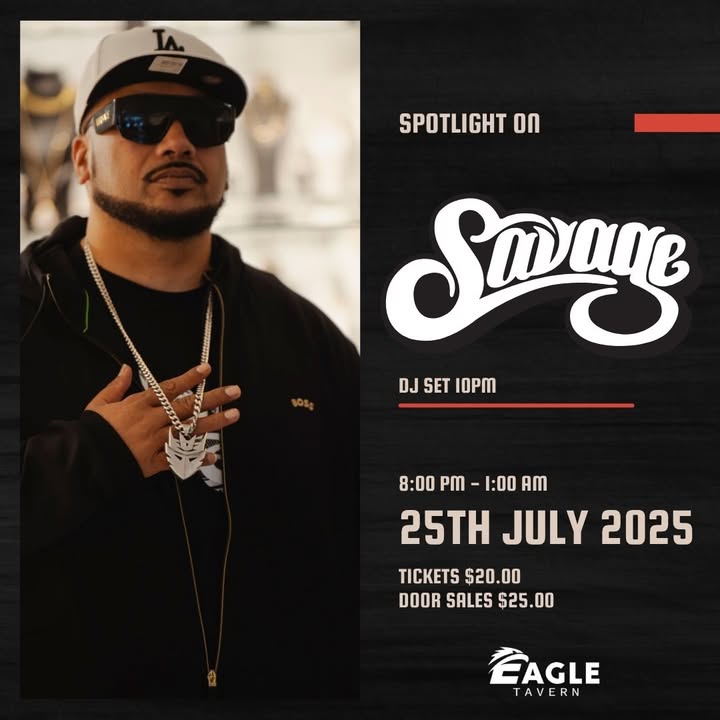 Featured image for “Savage Live at Eagle Tavern: Global Music Powerhouse Takes the Stage”