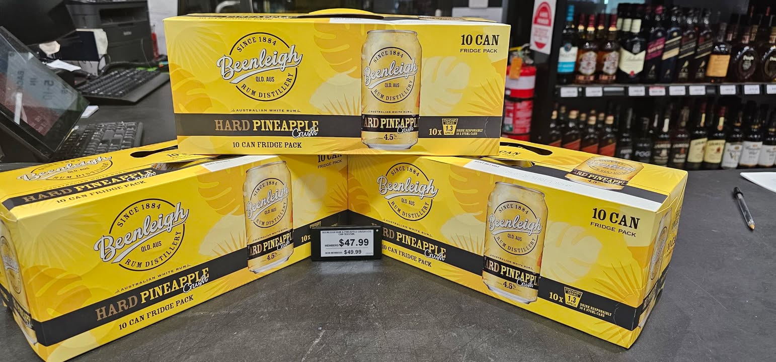 Featured image for “Premium 10PK of Beenleigh Hard Pineapple at Liquor Legends Exit 34”