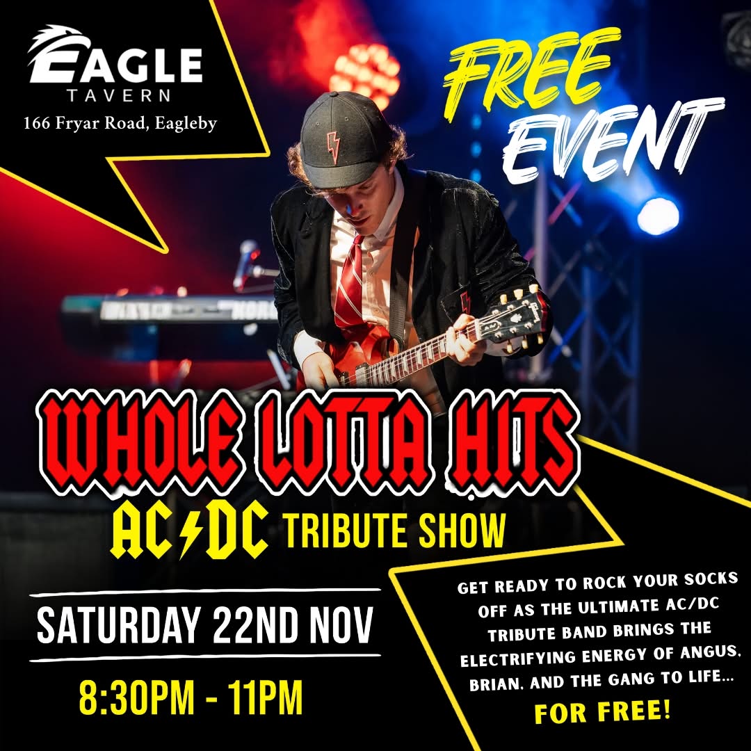 Featured image for “Free AC/DC Tribute Night at Eagle Tavern: Rock Out to Your Favourite Hits”