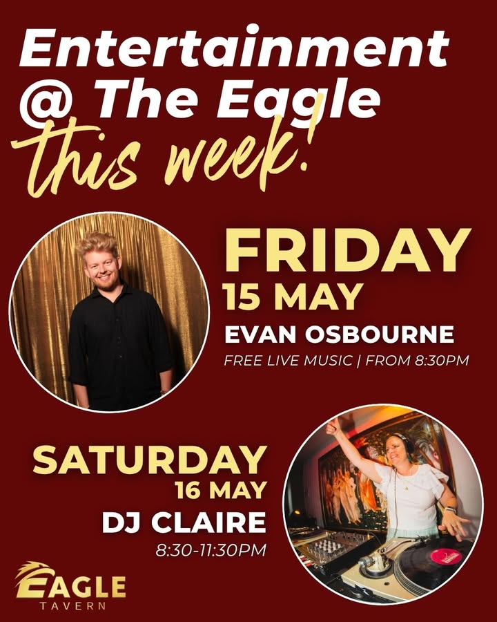Featured image for “Live Music and DJ Entertainment at Eagle Tavern”