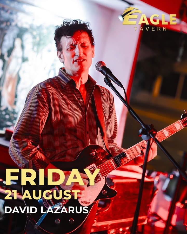 Featured image for “David Lazarus Live at Eagle Tavern This Friday”