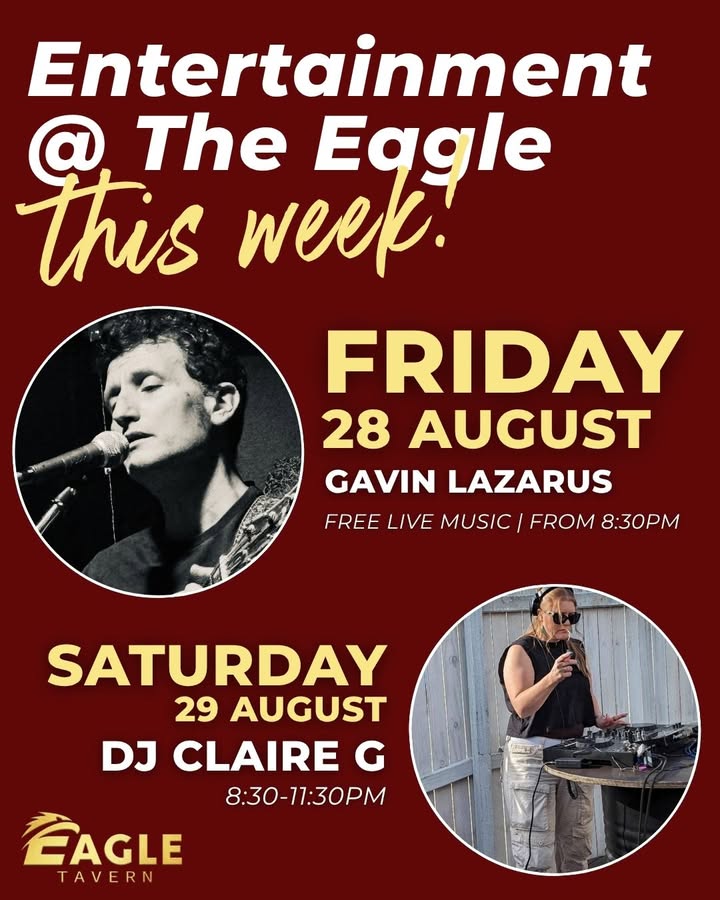 Featured image for “Live Music & DJ Nights at Eagle Tavern This Weekend”