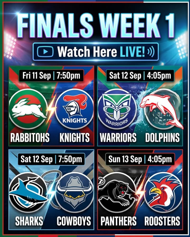 Featured image for “NRL Finals Week 1 Live on the Big Screen at Eagle Tavern”