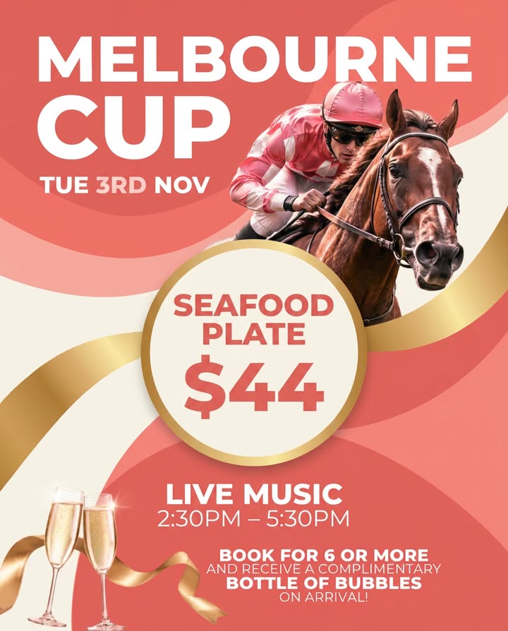 Featured image for “Melbourne Cup Day at Eagle Tavern – Live Music, Sweeps & Seafood”